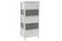DKD Home Decor Cajonera Blanco Gris 5 Cajones 29 x 90 x 40 cm