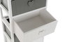 DKD Home Decor Cajonera Blanco Gris 5 Cajones 29 x 90 x 40 cm