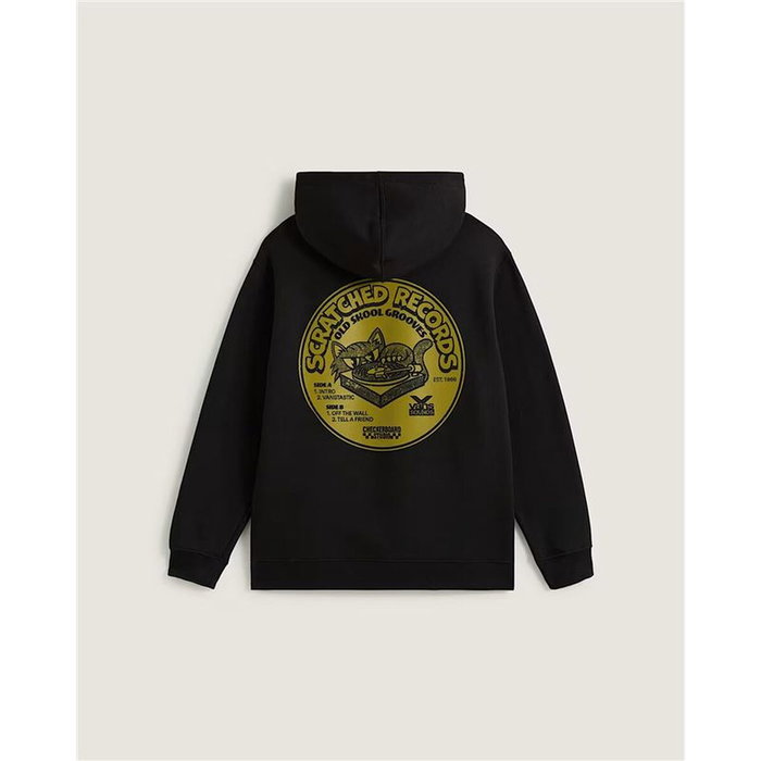 Sudadera con Capucha Niño Vans Scratched Records Negro M Sudadera con Capucha Niño Vans Scratched Records Negro M