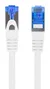 LANBERG Patch Cord Cat 6a S/FTP 0,5m Blanco