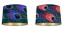 DKD Home Decor Pantalla Poliéster Peacock 40x40x24 cm Surtido de 2 Unidades