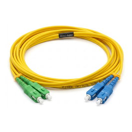 EFB Elektronik Duplex Patchkabel LC/APC-LC OS2 G652D 5m Amarillo