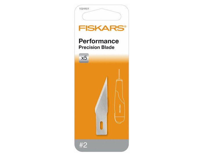 Fiskars Cuchillas estándar nº2 recambios para escalpelo de precisión 5u