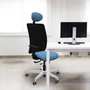 PIQUERAS Y CRESPO Silla de oficina Zulema Pistacho y Negro