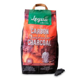 Legua Carbón de Quebracho Blanco para Barbacoa 3 kg Alta Durabilidad y Densidad Máxima