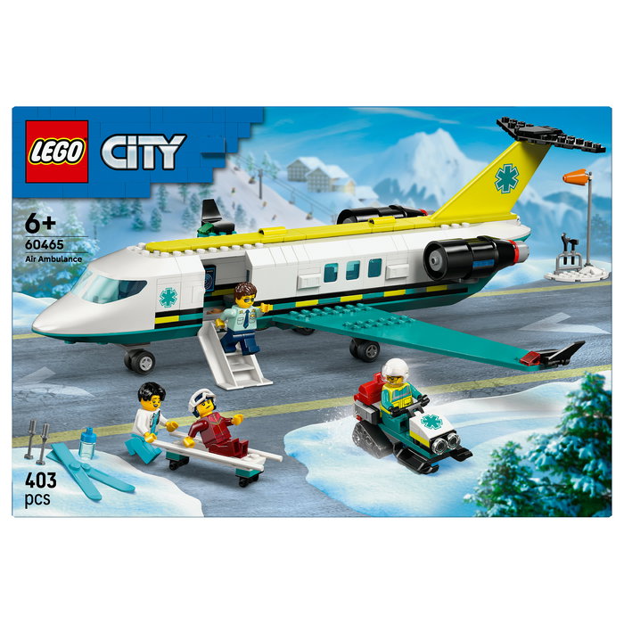 LEGO City 60465 - Avión de Rescate de Emergencia, Juego de Construcción con 403 Piezas, Edad 6+