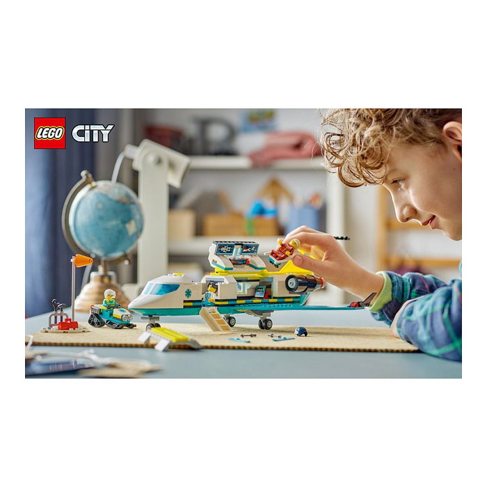 LEGO City 60465 - Avión de Rescate de Emergencia, Juego de Construcción con 403 Piezas, Edad 6+