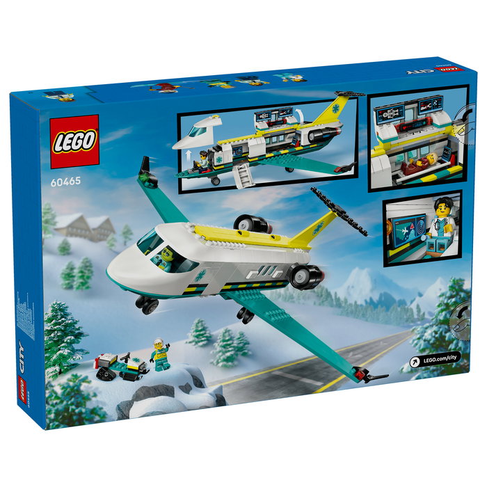 LEGO City 60465 - Avión de Rescate de Emergencia, Juego de Construcción con 403 Piezas, Edad 6+