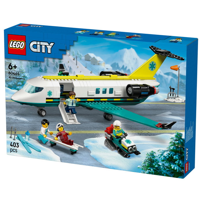 LEGO City 60465 - Avión de Rescate de Emergencia, Juego de Construcción con 403 Piezas, Edad 6+