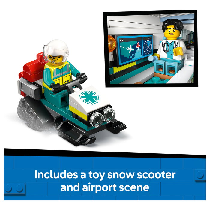 LEGO City 60465 - Avión de Rescate de Emergencia, Juego de Construcción con 403 Piezas, Edad 6+