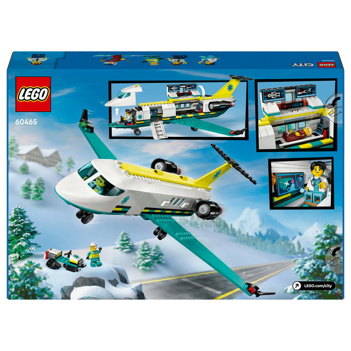 LEGO City 60465 - Avión de Rescate de Emergencia, Juego de Construcción con 403 Piezas, Edad 6+