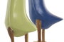 DKD Home Decor Figura de Madera Pato Colores Surtidos