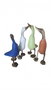 DKD Home Decor Figura de Madera Pato Colores Surtidos