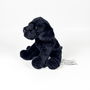 Deqube Peluche Labrador Negro Sentado 12Cm 939D00253 Bocalán