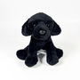 Deqube Peluche Labrador Negro Sentado 12Cm 939D00253 Bocalán