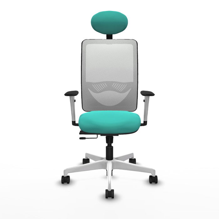 PIQUERAS Y CRESPO Silla de oficina Zulema Turquesa y Blanco PIQUERAS Y CRESPO Silla de oficina Zulema Turquesa y Blanco