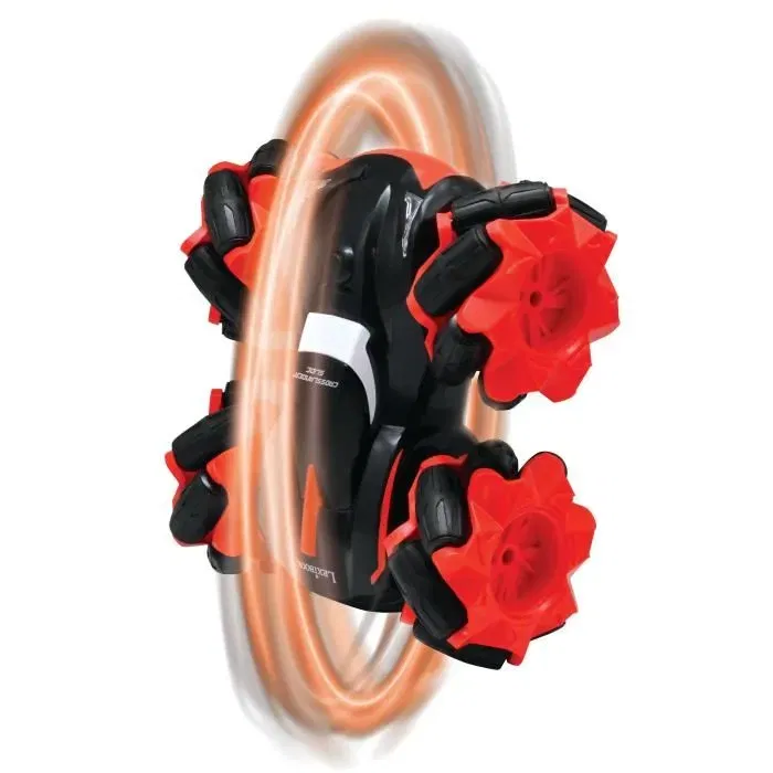 Lexibook CROSSLANDER SLIDE Coche teledirigido todoterreno con rotación de 360° doble cara y efectos de luz