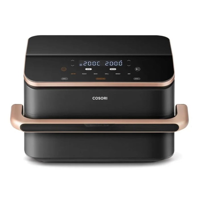 Cosori Twinfry Chef Edition Freidora sin aceite 10 L Gris oscuro y Oro rosa