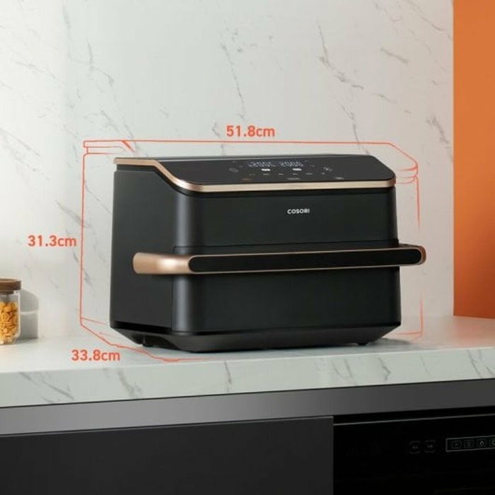 Cosori Twinfry Chef Edition Freidora sin aceite 10 L Gris oscuro y Oro rosa