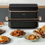 Cosori Twinfry Chef Edition Freidora sin aceite 10 L Gris oscuro y Oro rosa