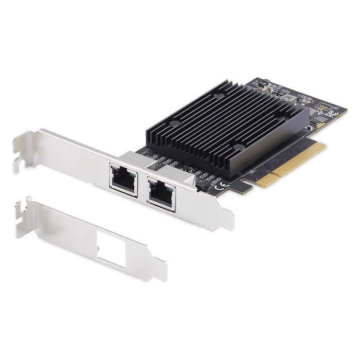 StarTech.com 2-Port PCIe 10Gb Ethernet Netzwerkkarte BCM57416 Chipset 10GBASE-T NIC para Windows y Linux TAA