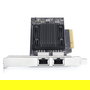 StarTech PEX10000SFPI2 - Tarjeta de Red Ethernet PCIe de 2 Puertos 10Gb, Chipset Broadcom BCM57416, 10GBASE-T, Compatible con Windows y Linux, TAA