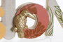 DKD Home Decor Decoración MDF Tropical Naranja y Amarillo