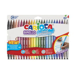 Rotulador Fibra Carioca Birello Doble Caja De 24