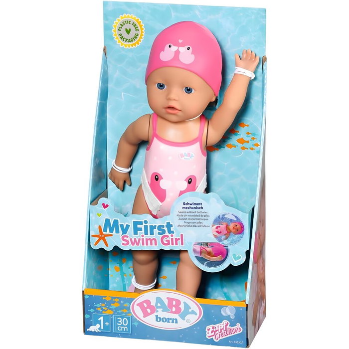 MGA Baby Born Nadadora 30 cm con función de cuerda