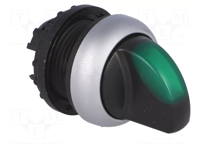 Eaton M22-WRLK-G Pulsador Luminoso de 2 Posiciones Verde con Enclavamiento Eaton M22-WRLK-G Pulsador Luminoso de 2 Posiciones Verde con Enclavamiento