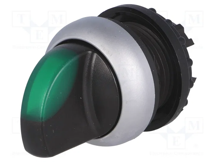 Eaton M22-WRLK-G Pulsador Luminoso de 2 Posiciones Verde con Enclavamiento Eaton M22-WRLK-G Pulsador Luminoso de 2 Posiciones Verde con Enclavamiento