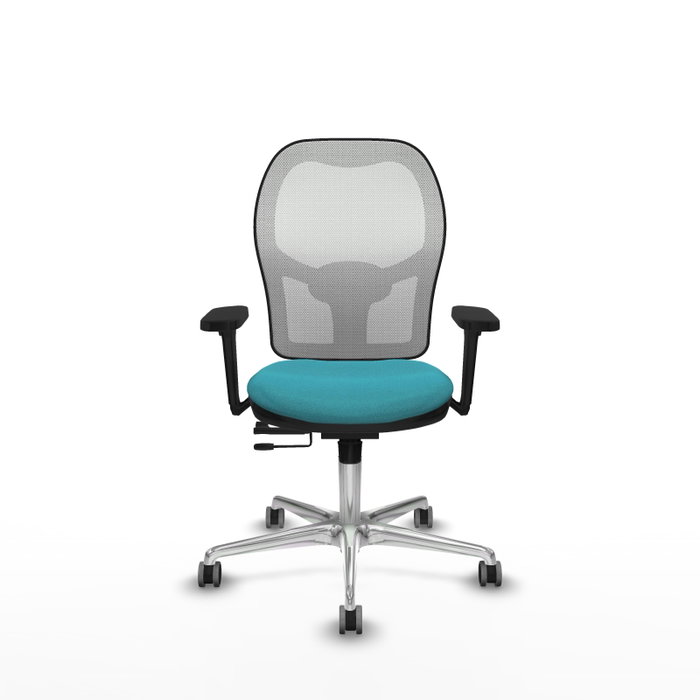 PIQUERAS Y CRESPO Silla de oficina Jorquera Turquesa y Blanco