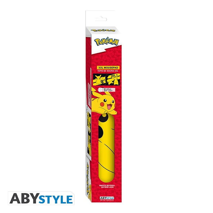 Abystyle Alfombrilla Ratón XXL Pokemon Pikachu 90x40cm Base Goma Antideslizante Bordes Cosidos Compatible Ratones Ópticos/Láser Abystyle Alfombrilla Ratón XXL Pokemon Pikachu 90x40cm Base Goma Antideslizante Bordes Cosidos Compatible Ratones Ópticos/Láser