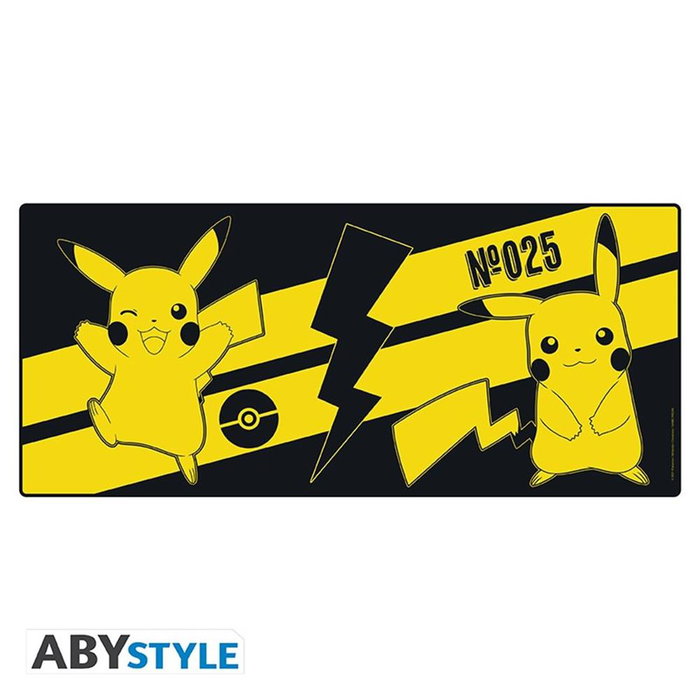 Abystyle Alfombrilla Ratón XXL Pokemon Pikachu 90x40cm Base Goma Antideslizante Bordes Cosidos Compatible Ratones Ópticos/Láser Abystyle Alfombrilla Ratón XXL Pokemon Pikachu 90x40cm Base Goma Antideslizante Bordes Cosidos Compatible Ratones Ópticos/Láser
