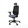 PIQUERAS Y CRESPO Silla de oficina Mardos con mecanismo Sincro/Traslack, Gris/Negro