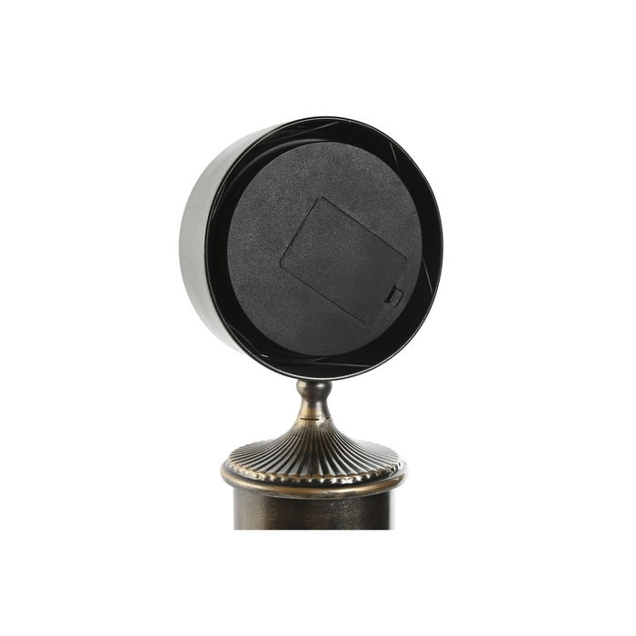 DKD Home Decor Reloj de Sobremesa de Hierro y Cristal Dorado 21x21x51,5 cm
