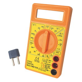 RATIO Multimetro Digital DT-832, Voltaje 200-600V AC/DC, Corriente 10A AC, Resistencia 20 MOhm