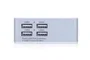 Ednet Adaptador de corriente universal con 4 puertos USB, Blanco, 31809