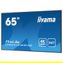 iiyama 65" 4K UHD IPS 3840x2160 25% Haze Monitor para Uso Profesional 24/7 Landscape y Portrait con Media Player USB