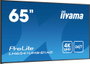 iiyama Monitor Profesional 65 pulgadas 4K UHD IPS 3840x2160, Panel Mate 25% Haze, Modo Retrato y Paisaje, Altavoces 2x10W, HDMI, USB, VESA 500x500