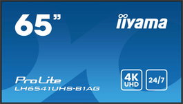 iiyama Monitor Profesional 65 pulgadas 4K UHD IPS 3840x2160, Panel Mate 25% Haze, Modo Retrato y Paisaje, Altavoces 2x10W, HDMI, USB, VESA 500x500