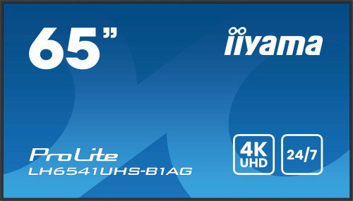 iiyama Monitor Profesional 65 pulgadas 4K UHD IPS 3840x2160, Panel Mate 25% Haze, Modo Retrato y Paisaje, Altavoces 2x10W, HDMI, USB, VESA 500x500 iiyama Monitor Profesional 65 pulgadas 4K UHD IPS 3840x2160, Panel Mate 25% Haze, Modo Retrato y Paisaje, Altavoces 2x10W, HDMI, USB, VESA 500x500