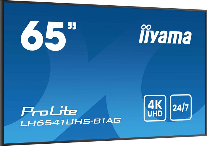 iiyama 65" 4K UHD IPS 3840x2160 25% Haze Monitor para Uso Profesional 24/7 Landscape y Portrait con Media Player USB iiyama 65" 4K UHD IPS 3840x2160 25% Haze Monitor para Uso Profesional 24/7 Landscape y Portrait con Media Player USB