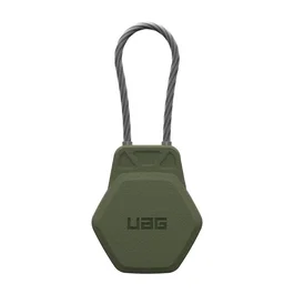Urban Armor Gear Civilian Series Estuche para AirTag de Policarbonato (PC) Oliva Apagado para Apple AirTag