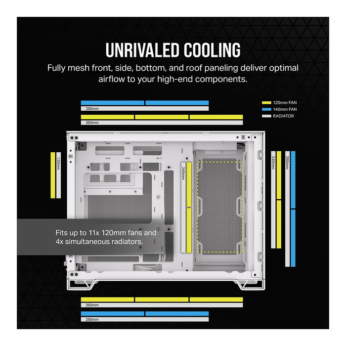 Corsair 2500D AIRFLOW Blanca Micro ATX Corsair 2500D AIRFLOW Blanca Micro ATX