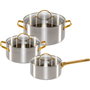 GreenPan Padova Reserve Set de ollas de 3 piezas en acero inoxidable