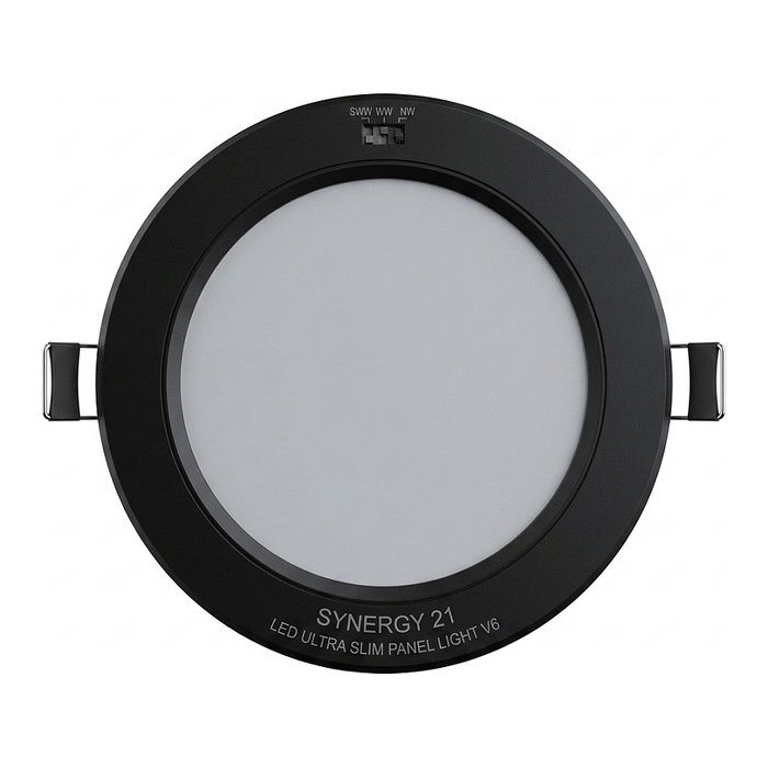 Synergy21 Synergy 21 LED Ultra Slim LED Panel Light V6 6W SWW/WW/NW (3CCT) Schwarz 24V Synergy21 Synergy 21 LED Ultra Slim LED Panel Light V6 6W SWW/WW/NW (3CCT) Schwarz 24V