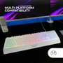 Mars gaming MK124 Teclado gaming semimecánico Blanco