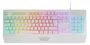 Mars Gaming MK124 Teclado Gaming Semimecánico H-Mech Full Size RGB, Español, Color Blanco, Anti-Ghosting, Reposamuñecas, Compatible con PC, PS4, PS5, Xbox y Switch