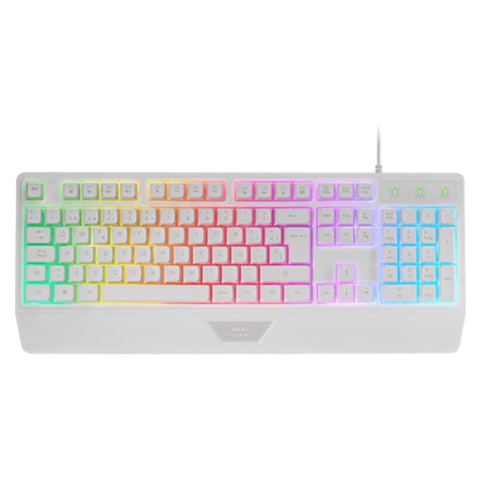 Mars Gaming Teclado Mk124 Blanco Switch H-Mecánico FRGB Rainbow USB Teclado Gamer Completo Compatible con Windows, Mac, PS5, Xbox Series, Switch Mars Gaming Teclado Mk124 Blanco Switch H-Mecánico FRGB Rainbow USB Teclado Gamer Completo Compatible con Windows, Mac, PS5, Xbox Series, Switch